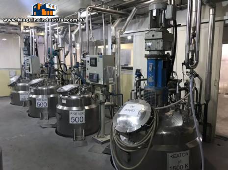 Reatores de press�o para 1.500 kg Rodrinox