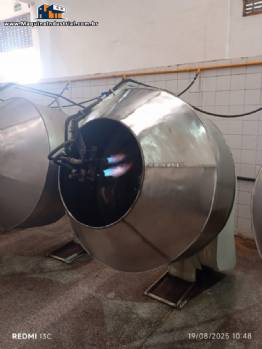 Drageadeira em inox 100 litros com queimadores