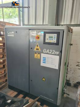 Compressor de ar parafuso com secador de ar integrado Atlas Copco 30 cv GA 22 FF