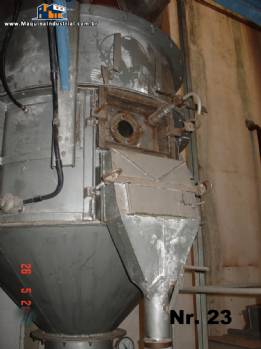 Secador de leito fluidizado para s�lidos, p�s ou granulados