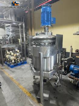 Tanque encamisado misturador em inox Turbon Mixer alto cisalhamento Recinox 200 litros 7,5 CV