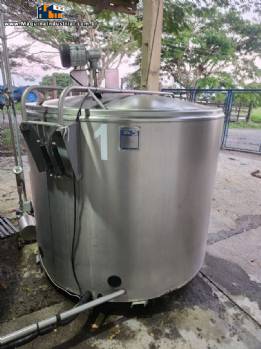 Tanque de expanso resfriamento em ao inox para leite laticnios Alfa Laval