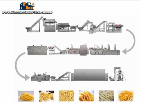 Linha completa para fabricao de batatas fritas congeladas