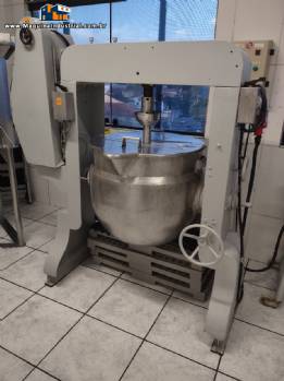 Tacho misturador encamisado basculante em inox 180 litros