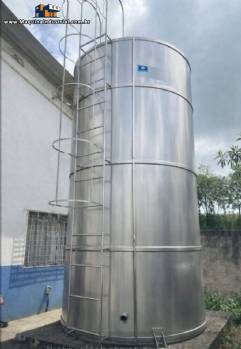 Tanque de armazenamento em a�o inox 20.000 litros com spray ball Fabrinox