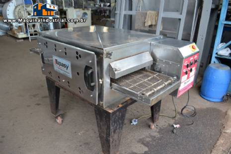 Forno de esteira em inox � g�s Tupasy