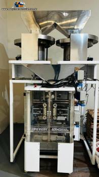 Embaladora empacotadora Mecapack MD-200L com pesadora balan�a dupla Helimatic  para p�s gr�os JHM