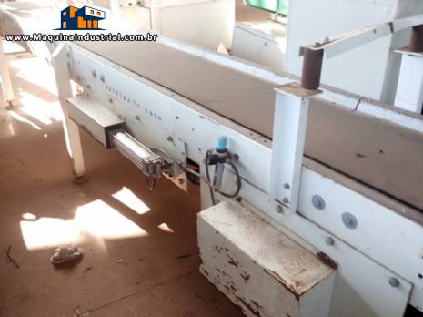 Esteira transportadora com sistema de ajuste pneum�tico Ariete