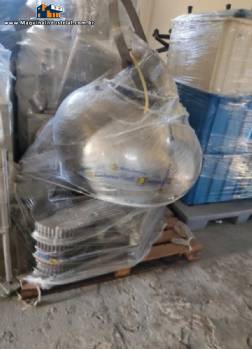 Revestidora drageadeira bom bojo em inox desmontada