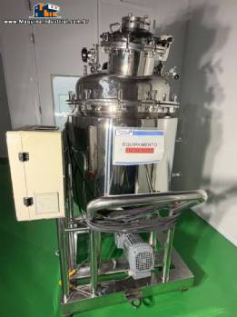Tanque para formula��o de medicamentos a�o inox 316 L 200 L para aquecimento � vapor