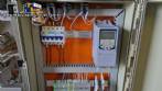 Silo de transferncia com rosca helicoidal transportadora inclinada em inox Maqinox