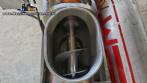 Silo de transferncia com rosca helicoidal transportadora inclinada em inox Maqinox