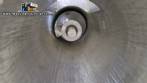Silo de transferncia com rosca helicoidal transportadora inclinada em inox Maqinox