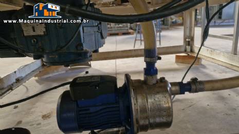 Envasadora rotativa  monobloco 12 bicos com rosqueadora