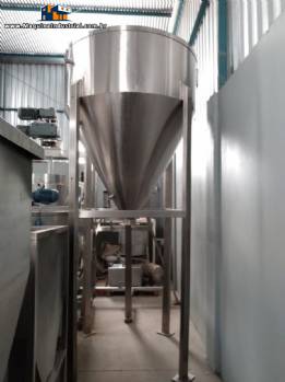 Silo para armazenamento em ao inox 2000 L
