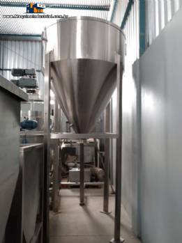 Silo para armazenamento em ao inox 2000 L