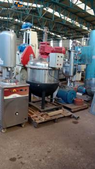 Cozinhador buller reator inox encamisado 200 litros