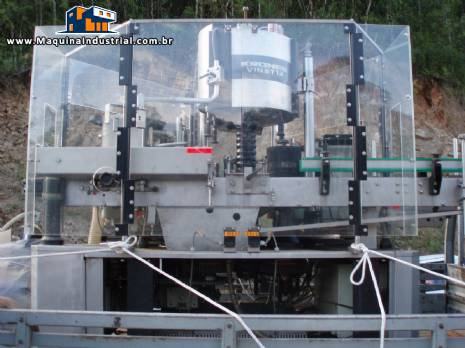 Rotuladora autom�tica rotativa para r�tulos de papel Krones modelo Vinetta