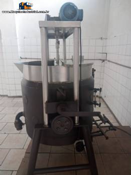 Tacho misturador cozinhador em inox � g�s 300 litros