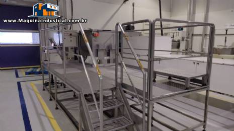 Linha para fabrica��o de granulados de chocolate macio 24 toneladas m�s