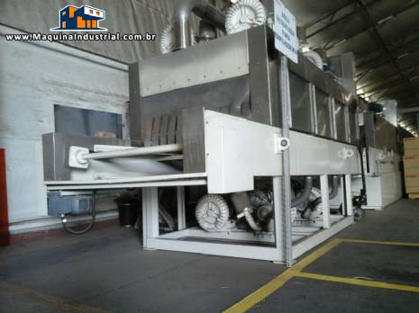 M�quina industrial para lavar pe�as / caixas pl�sticas Zirtec Proceco - Nova sem uso