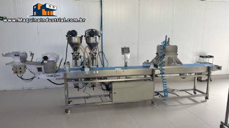 Formadora modeladora recheadora dosadora de esteira para massas laminadas salgados past�is PANITEC Lynea