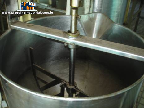 Tacho para doces 100 litros em inox