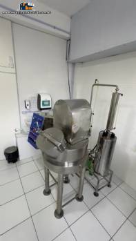 Processador homogeneizador eltrico encamisado em inox de alimentos 90 kg