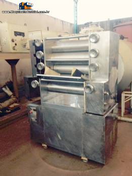 Cilindro refinador moinho de rolos em inox 5 rolos Jaf inox para chocolates