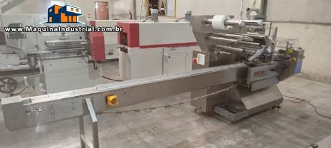 Embaladora empacotadora flow pack horizontal em inox BOSTAR Embaladora empacotadora flow pack horizontal em inox BOSTAR