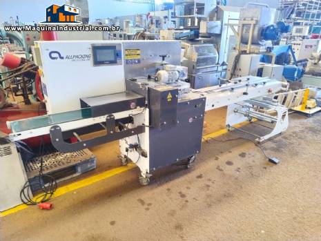 Embaladora flow pack invertida Allpacking 25 a 30 pacotes por minuto Embaladora flow pack invertida Allpacking 25 a 30 pacotes por minuto