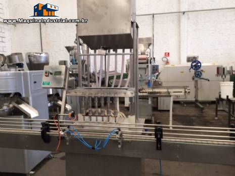 Envasadora automática 6 bicos à gravidade Envasadora automática 6 bicos à gravidade