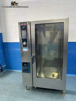 Forno combinado elétrico industrial em inox Rational com 20 cubas GN 2/1 ou ou 40 cubas GN 1/1 Forno combinado elétrico industrial em inox Rational com 20 cubas GN 2/1 ou ou 40 cubas GN 1/1