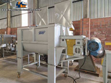 Misturador ribbon blender em aço carbono Silver 1000 litros Misturador ribbon blender em aço carbono Silver 1000 litros