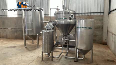 Processador emulsificador encamisado em inox Incal 500 litros Processador emulsificador encamisado em inox Incal 500 litros