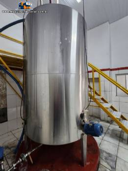 Tanque agitador misturador em aço inox 5.000 litros Tanque agitador misturador em aço inox 5.000 litros